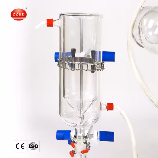 Évaporateur à court trajet de système de distillation sous vide de distillation à court trajet sous vide 2L
