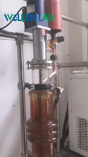 Laboratoire 0,01 Torr Système de distillation moléculaire à pression de vide extrêmement faible encore à court trajet