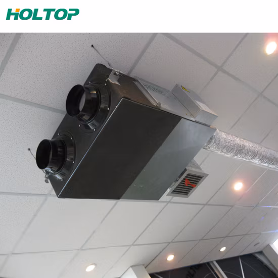 Unité de traitement d'air de système de ventilation d'échappement de récupération d'énergie thermique Erv Hrv de conception mince d'air mécanique à la maison