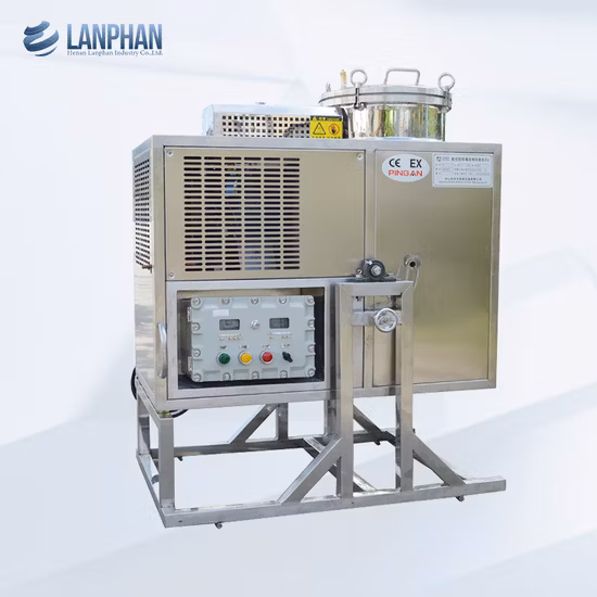 Machine électrique de récupération de solvant d'unité de distillation d'huile essentielle