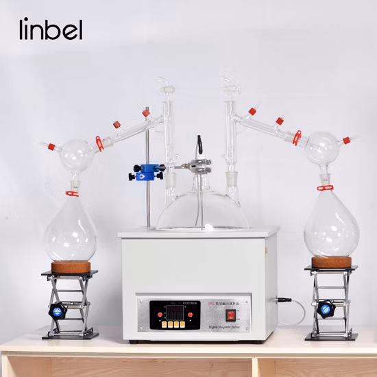 Petit système d'évaporateur rotatif sous vide en verre Borosilicate, Distillation en laboratoire de haute qualité, marque 500ml 1L 2L 3L 5L